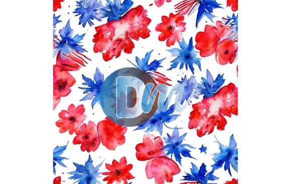 4th of July Seamless Pattern 117: Festive Design Asset