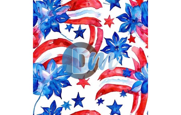4th of July Seamless Pattern 131: Creative Applications