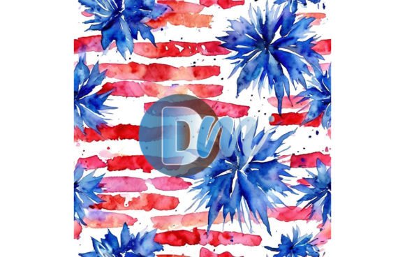4th of July Seamless Pattern 138: Design Applications