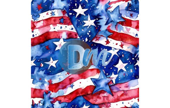 4th of July Seamless Pattern 40: Practical Applications for Patriotic Design Projects