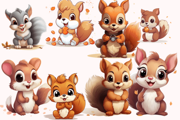 Cute Baby Squirrel Adorable Clipart: Creative Applications and Practical Usage