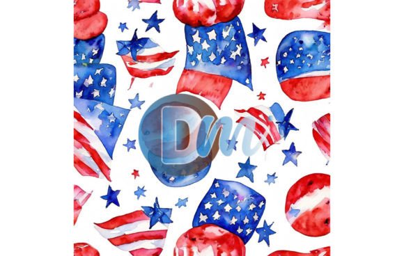 Elevating Independence Day Projects with 4th of July Seamless Pattern 73
