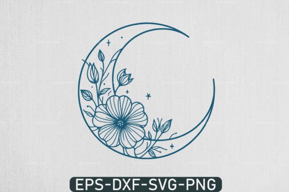 Evaluating Floral Moon SVG Crescent Moon Boho Designs for Creative Projects
