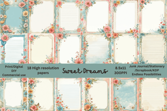 Maximizing the Potential of 18 Hi-Res Papers 8.5x11 Dreamy Floral