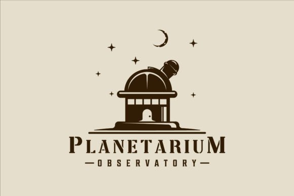 Observatory Logo Vintage Vector Design Guide