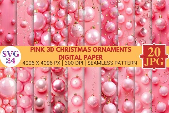 Pink 3D Christmas Ornaments Digital Paper: A Practical Guide to Selection and Application
