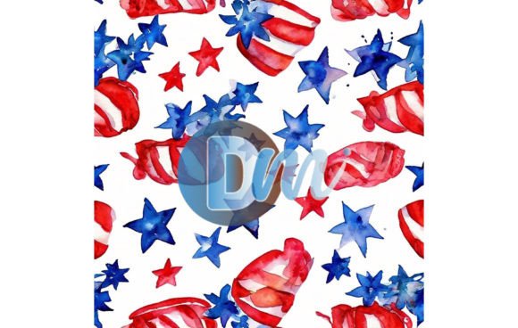 Strategic Application of 4th of July Seamless Pattern 75 in Seasonal Design