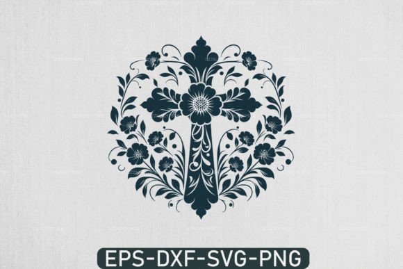 Strategic Application of Floral Cross SVG and Jesus Christian SVG in Faith-Based Design