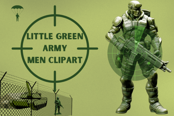 Strategic Design: Leveraging Little Green Army Men Clipart in Modern Visual Projects