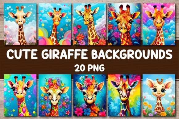 Strategic Whimsy: Leveraging Cute Giraffe Backgrounds for Covers in Professional Branding