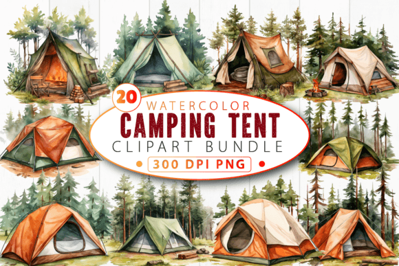 The Tent Camping Watercolor Clipart Bund: A Strategic Asset for Visual Communication