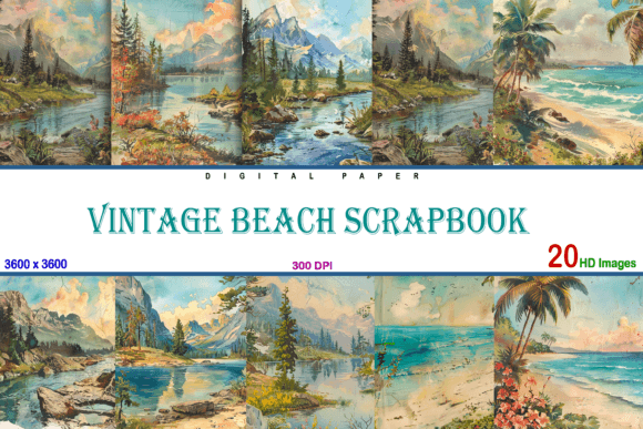Vintage Beach Scrapbook: Practical Applications for Memory Keeping and Creative Projects