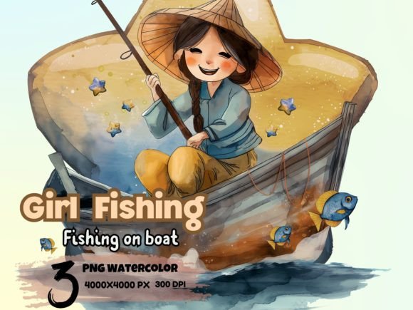 Watercolor Girl Fishing on Boat Clipart: A Practical Guide to Selection and Usage