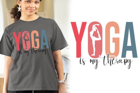 Yoga is My Therapy PNG T-shirt Design: Practical Applications for Creators and Wellness Brands